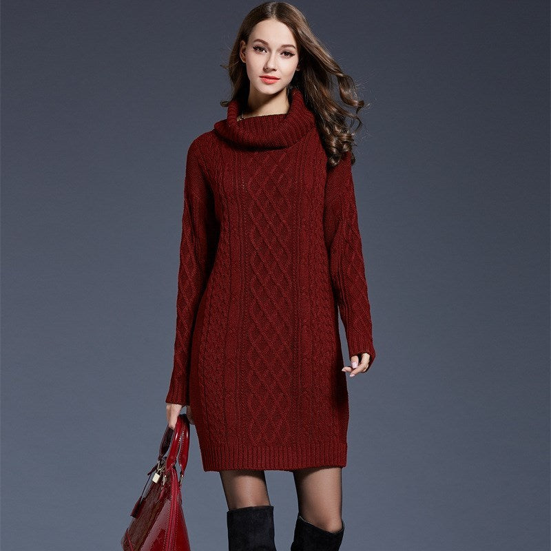 Long sweater dress