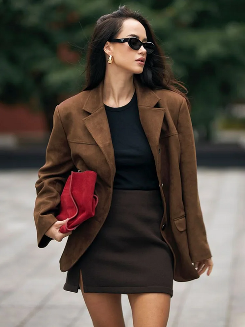 Sophia Luxe Suede Jacket