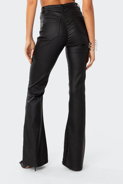 Siren Flare Leather Pants