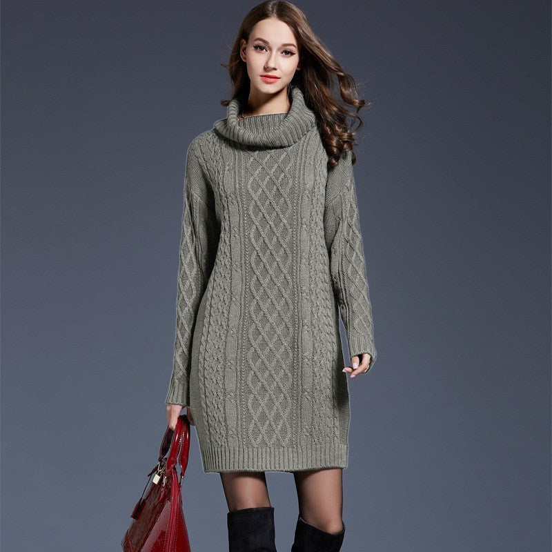 Long sweater dress