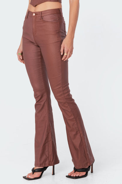 Siren Flare Leather Pants